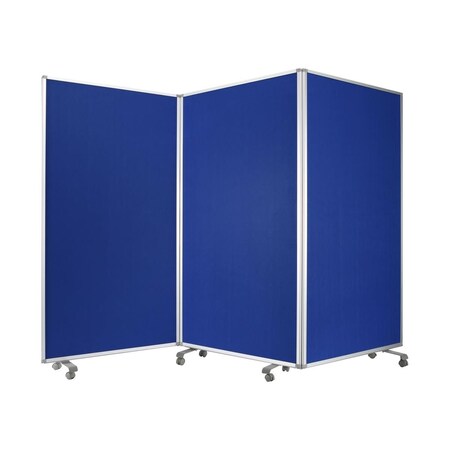 Palacedesigns 71 x 106 x 1 in. Metal & Fabric Azure Screen PA3093890